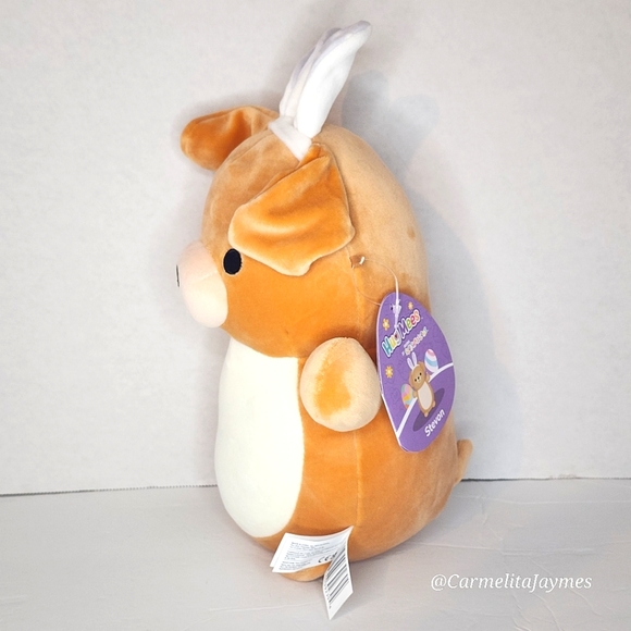 🐣 STEVON 🐶 Dog w Bunny Ears HugMee Easter 2024 Original Squishmallow ☆》NWT《☆ - Picture 6 of 8